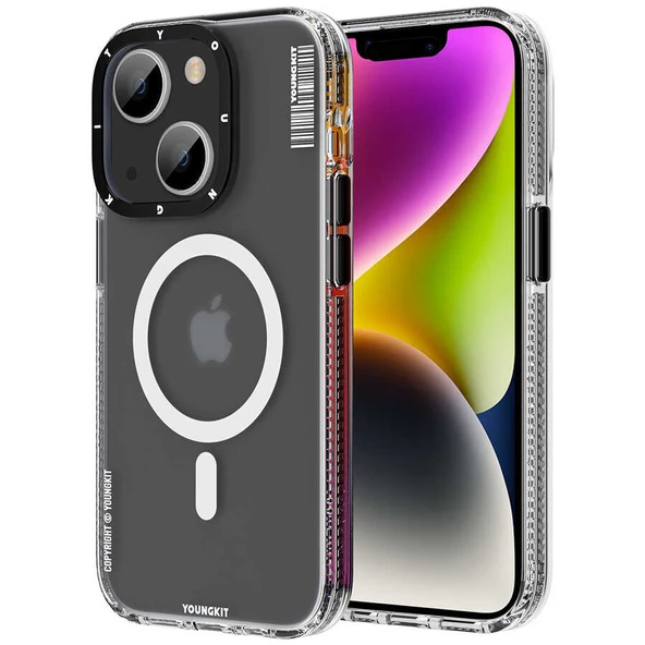 Youngkit Apple iPhone 14 Plus Kılıf Magsafe Şarj Özellikli Youngkit Jane Sand Serisi Kapak - Resim 10