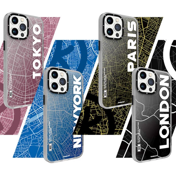 Youngkit Apple iPhone 12 Pro Max Kılıf YoungKit World Trip Serisi Kapak - 2