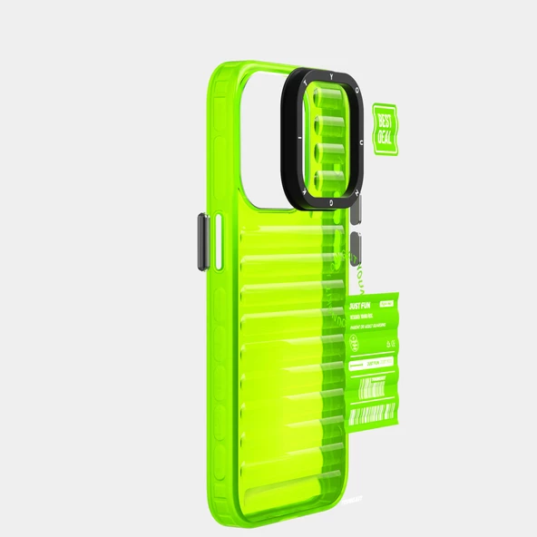 Youngkit Apple iPhone 15 Pro Max Kılıf Şeffaf Renkli Tasarım YoungKit Fluorite Serisi Kapak - 11