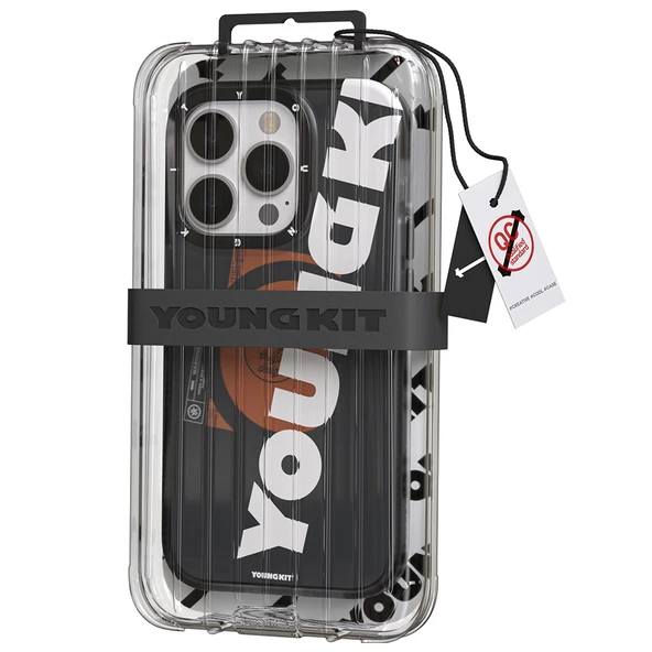 Youngkit Apple iPhone 14 Pro Kılıf Magsafe Şarj Özellikli Youngkit Binfen Serisi Yazı Temalı Kapak - Resim 6