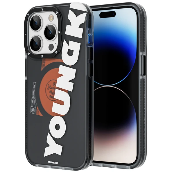 Youngkit Apple iPhone 13 Pro Kılıf Magsafe Şarj Özellikli Youngkit Binfen Serisi Yazı Temalı Kapak - Resim 2