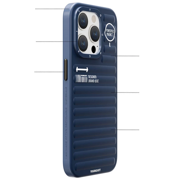 Youngkit Apple iPhone 14 Pro Kılıf Mat Renkli Tasarım YoungKit Original Serisi Kapak - Resim 6