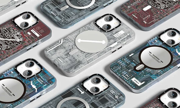 Youngkit Apple iPhone 13 Kılıf Magsafe Şarj Özellikli YoungKit Technology Serisi Kapak - Resim 9