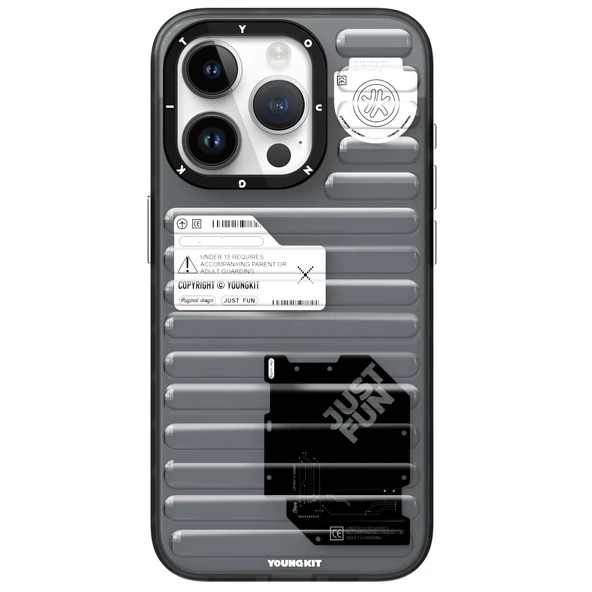 Youngkit Apple iPhone 15 Pro Kılıf Şeffaf Renkli Tasarım YoungKit Fluorite Serisi Kapak - Resim 2