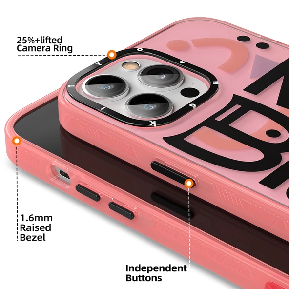 Youngkit Apple iPhone 14 Pro Max Kılıf Mutlu Mod Figürlü YoungKit Happy Mood Serisi Kapak - 5