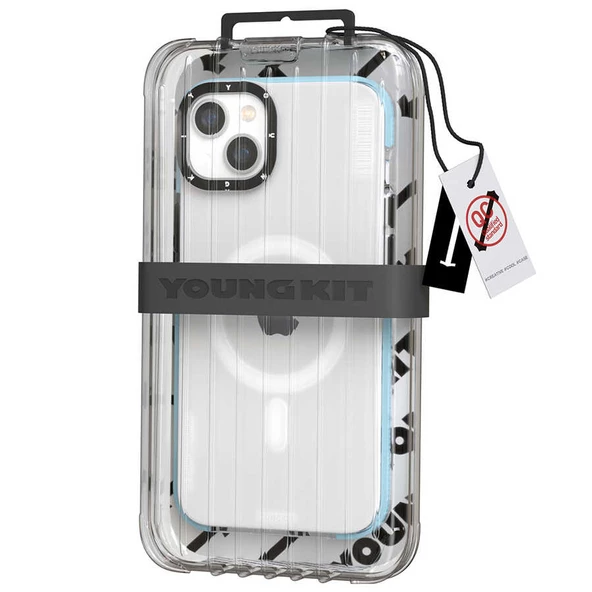 Youngkit Apple iPhone 14 Kılıf Magsafe Şarj Özellikli YoungKit Exquisite Serisi Kapak - Resim 6