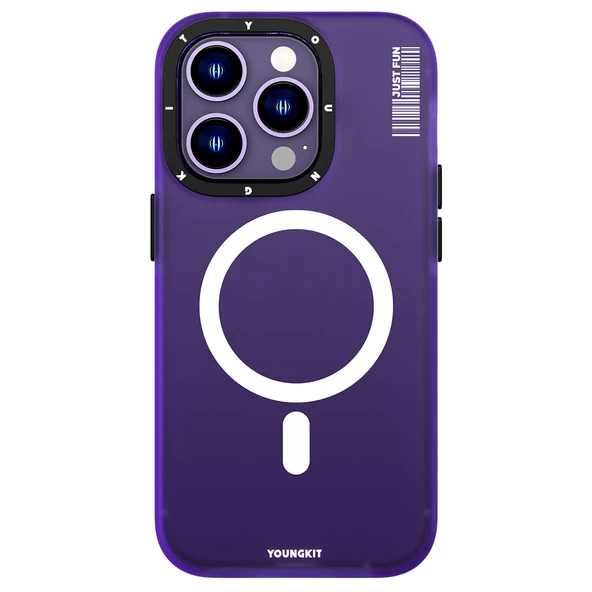 Youngkit Apple iPhone 13 Pro Kılıf Magsafe Şarj Özellikli Youngkit Colored Sand Serisi Kapak - Resim 10