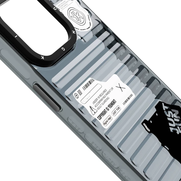 Youngkit Apple iPhone 15 Pro Max Kılıf Şeffaf Renkli Tasarım YoungKit Fluorite Serisi Kapak - 4