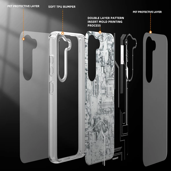 Youngkit Galaxy S23 Plus Kılıf YoungKit Technology Serisi Kapak - 7