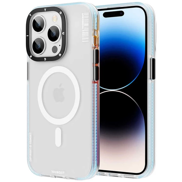 Youngkit Apple iPhone 13 Pro Kılıf Magsafe Şarj Özellikli Youngkit Jane Sand Serisi Kapak - Resim 8