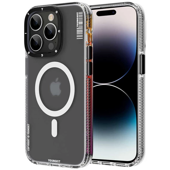 Youngkit Apple iPhone 13 Pro Max Kılıf Magsafe Şarj Özellikli Youngkit Jane Sand Serisi Kapak - Resim 10