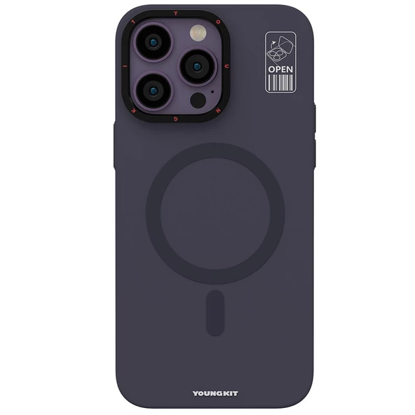 Youngkit Apple iPhone 13 Pro Max Kılıf Magsafe Şarj Özellikli Standlı YoungKit Hermit Bracket Serisi Kapak - Resim 8