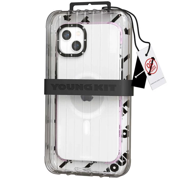 Youngkit Apple iPhone 14 Plus Kılıf Magsafe Şarj Özellikli YoungKit Exquisite Serisi Kapak - Resim 4