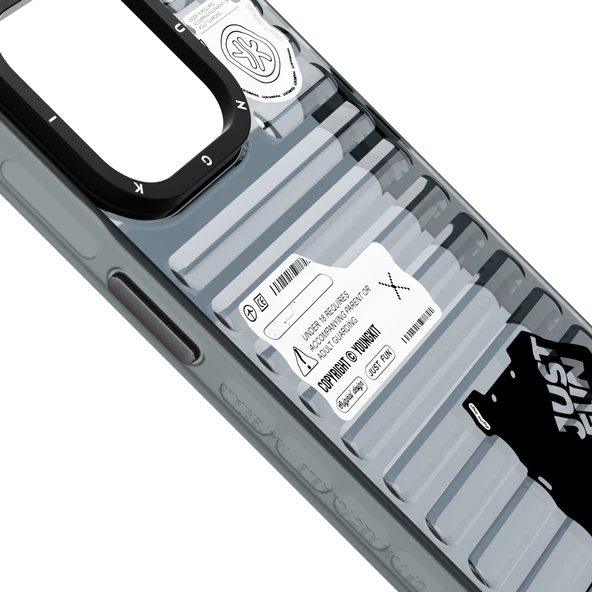 Youngkit Apple iPhone 15 Pro Kılıf Şeffaf Renkli Tasarım YoungKit Fluorite Serisi Kapak - Resim 4