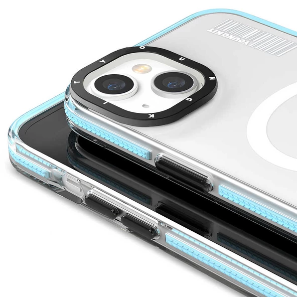 Youngkit Apple iPhone 14 Kılıf Magsafe Şarj Özellikli YoungKit Exquisite Serisi Kapak - Resim 2