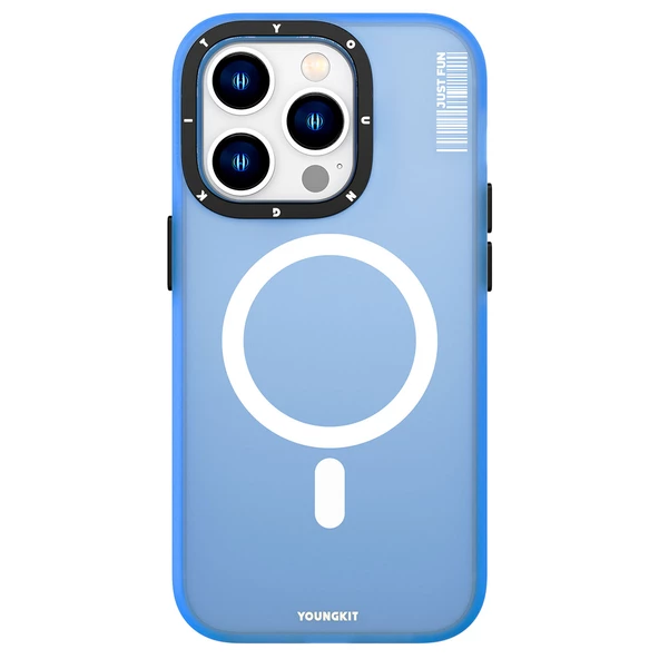 Youngkit Apple iPhone 13 Pro Max Kılıf Magsafe Şarj Özellikli Youngkit Colored Sand Serisi Kapak - Resim 11