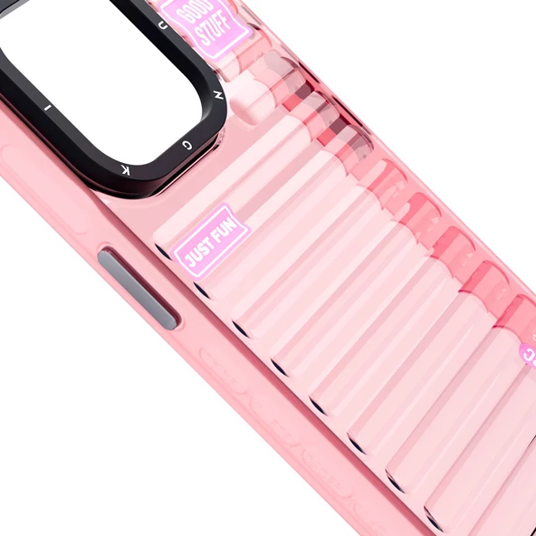 Youngkit Apple iPhone 15 Pro Kılıf Şeffaf Renkli Tasarım YoungKit Fluorite Serisi Kapak - Resim 5