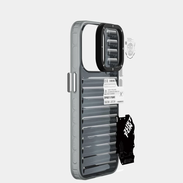 Youngkit Apple iPhone 15 Pro Max Kılıf Şeffaf Renkli Tasarım YoungKit Fluorite Serisi Kapak - 12