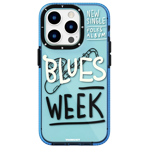 Youngkit Apple iPhone 14 Pro Max Kılıf Şeffaf Renkli Yazı Temalı Tasarım YoungKit Jazz Serisi Kapak - 7