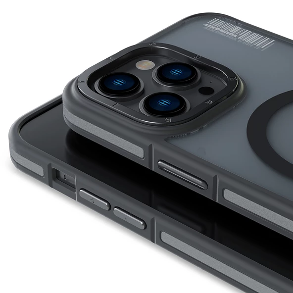 Youngkit Apple iPhone 14 Pro Max Kılıf Magsafe Şarj Özellikli Youngkit Rock Sand Serisi Kapak - Resim 2