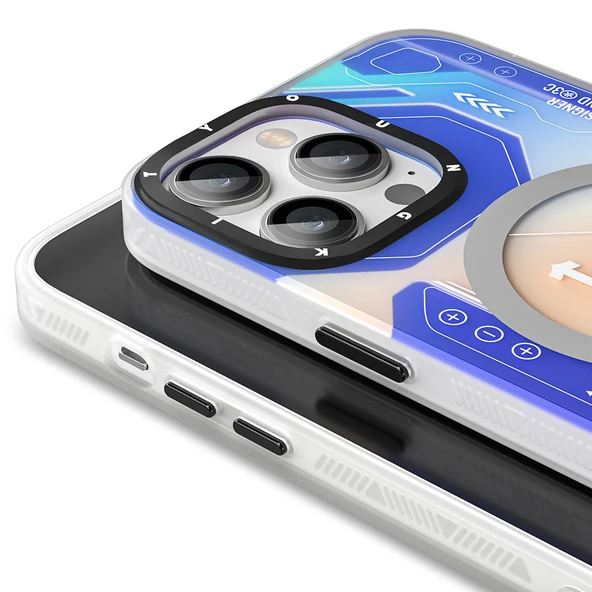 Youngkit Apple iPhone 13 Pro Kılıf Magsafe Şarj Özellikli YoungKit Metaverse Serisi Kapak - 4
