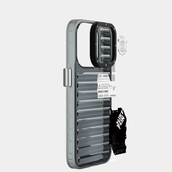 Youngkit Apple iPhone 15 Pro Kılıf Şeffaf Renkli Tasarım YoungKit Fluorite Serisi Kapak - Resim 12