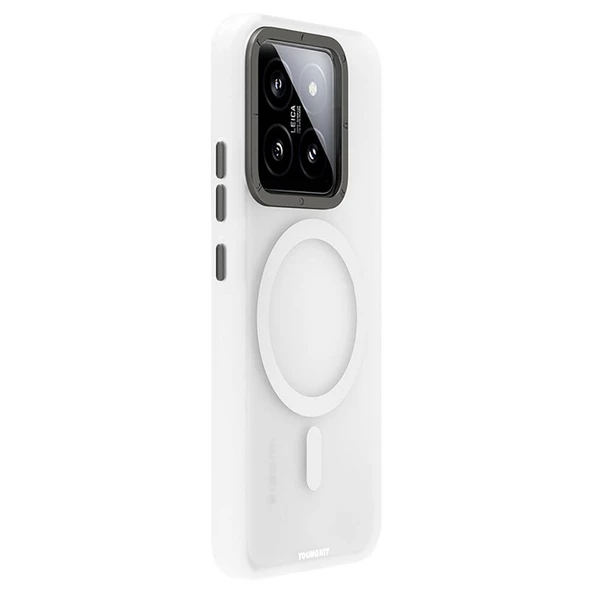 Youngkit Xiaomi Mi 14 Kılıf Magsafe Şarj Özellikli Youngkit Hidden Sand Serisi Kapak - Resim 2