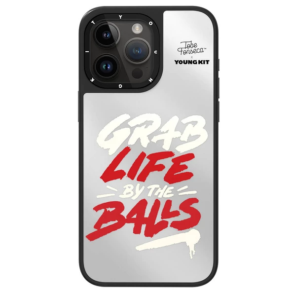Youngkit Apple iPhone 15 Pro Max Kılıf Tobias Fonseca Tasarımlı Youngkit Mirror Kapak - 11