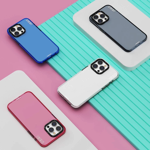 Youngkit Apple iPhone 15 Pro Max Kılıf Pürüzsüz Düz Arka Yüzey YoungKit Crystal Color Serisi Kapak - 8