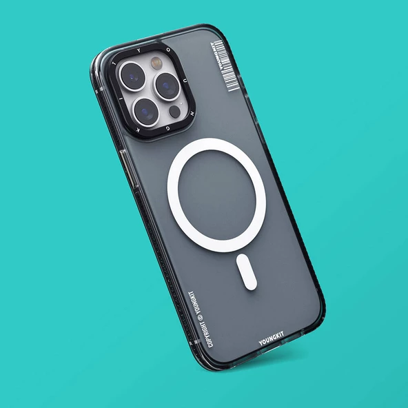 Youngkit Apple iPhone 15 Pro Max Kılıf Magsafe Şarj Özellikli Youngkit Jiansha Serisi Kapak - Resim 10