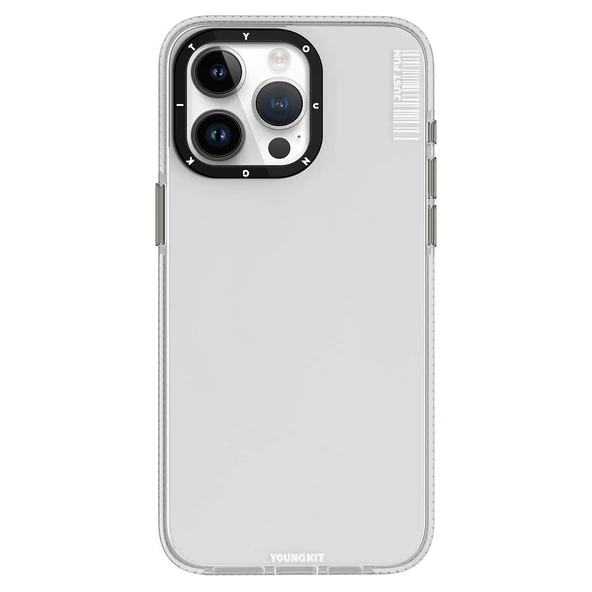 Youngkit Apple iPhone 15 Pro Kılıf Pürüzsüz Düz Arka Yüzey YoungKit Crystal Color Serisi Kapak - 12