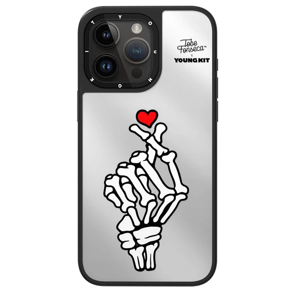Youngkit Apple iPhone 15 Pro Max Kılıf Tobias Fonseca Tasarımlı Youngkit Mirror Kapak - 10