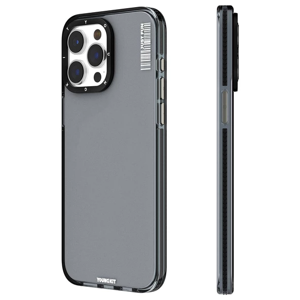 Youngkit Apple iPhone 15 Pro Kılıf Pürüzsüz Düz Arka Yüzey YoungKit Crystal Color Serisi Kapak - 2