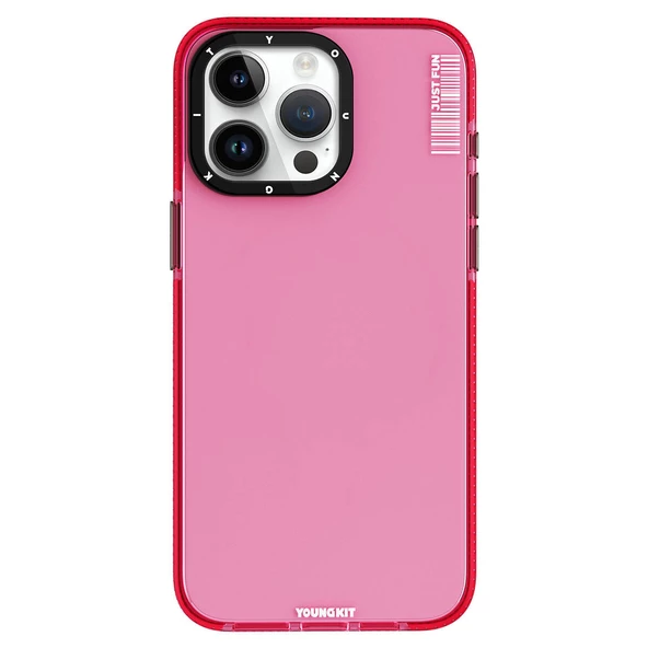 Youngkit Apple iPhone 15 Pro Kılıf Pürüzsüz Düz Arka Yüzey YoungKit Crystal Color Serisi Kapak - 11