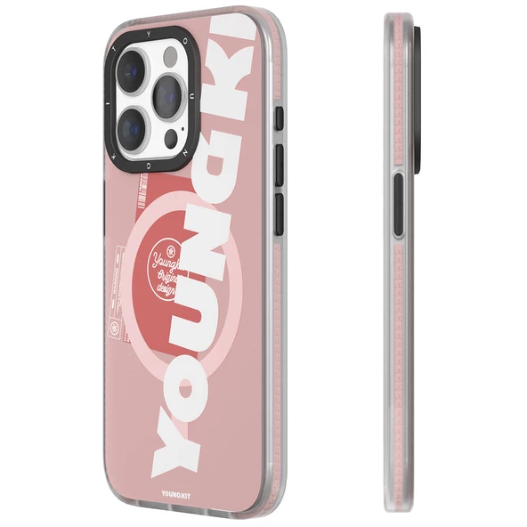 Youngkit Apple iPhone 15 Pro Kılıf Magsafe Şarj Özellikli Youngkit Binfen Serisi Yazı Temalı Kapak - Resim 8