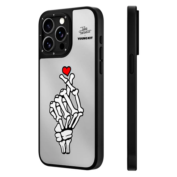 Youngkit Apple iPhone 15 Pro Kılıf Tobias Fonseca Tasarımlı Youngkit Mirror Kapak