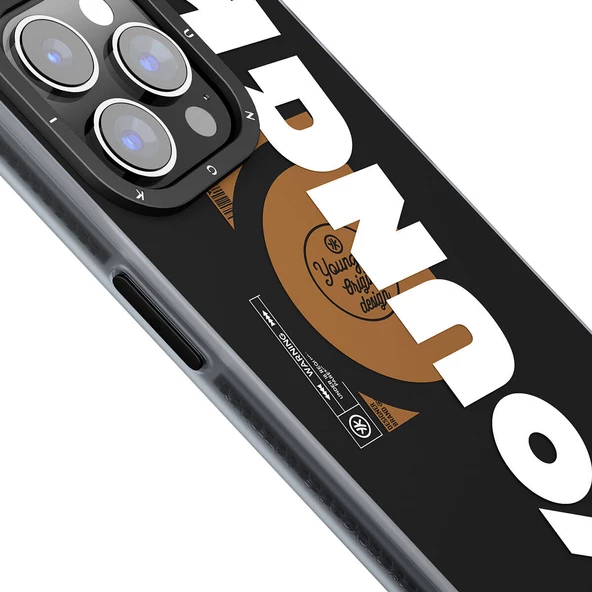 Youngkit Apple iPhone 15 Pro Kılıf Magsafe Şarj Özellikli Youngkit Binfen Serisi Yazı Temalı Kapak - Resim 2