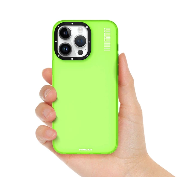 Youngkit Apple iPhone 15 Pro Max Kılıf Buzlu Mat Tasarım Youngkit Hidden Sand Serisi Kapak - 6