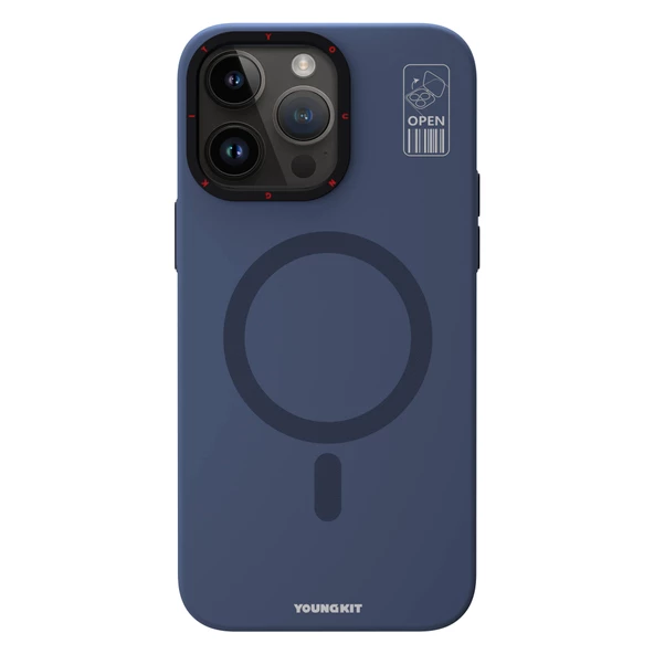 Youngkit Apple iPhone 15 Pro Kılıf Magsafe Şarj Özellikli Standlı YoungKit Hermit Bracket Serisi Kapak - Resim 10