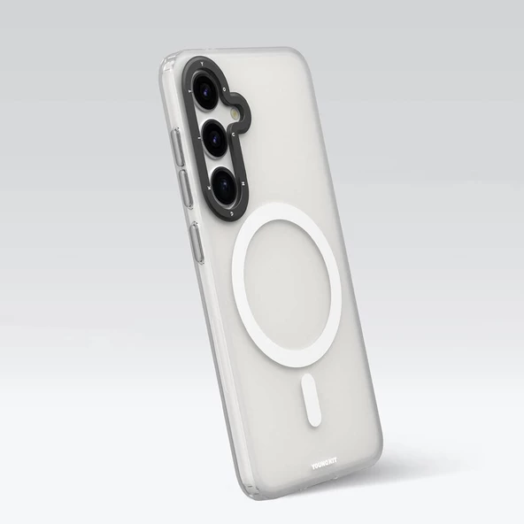 Youngkit Galaxy S24 Kılıf Magsafe Şarj Özellikli Youngkit Hidden Sand Serisi Kapak - Resim 5