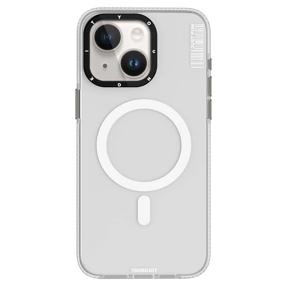 Youngkit Apple iPhone 15 Plus Kılıf Magsafe Şarj Özellikli YoungKit Crystal Color Serisi Kapak - Resim 7
