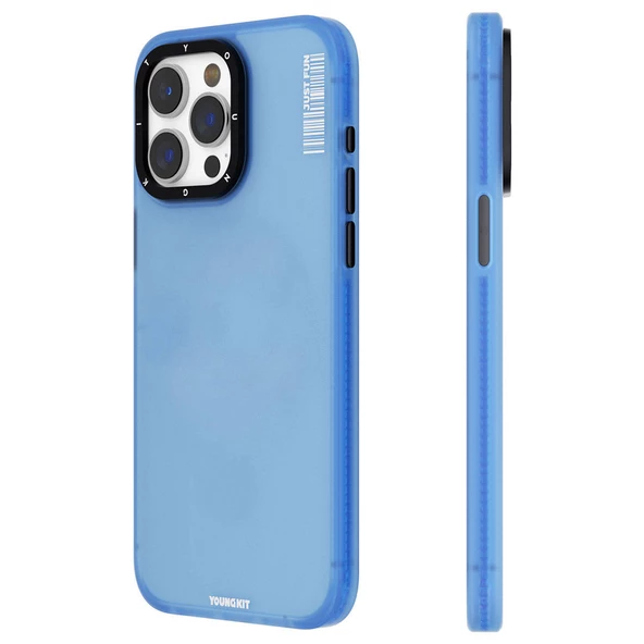 Youngkit Apple iPhone 15 Pro Max Kılıf Buzlu Mat Tasarım Youngkit Colored Sand Serisi Kapak - 10