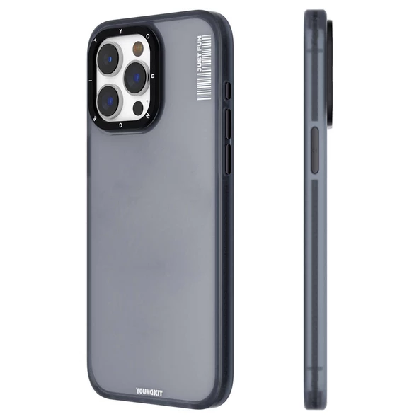 Youngkit Apple iPhone 15 Pro Kılıf Buzlu Mat Tasarım Youngkit Colored Sand Serisi Kapak - 7