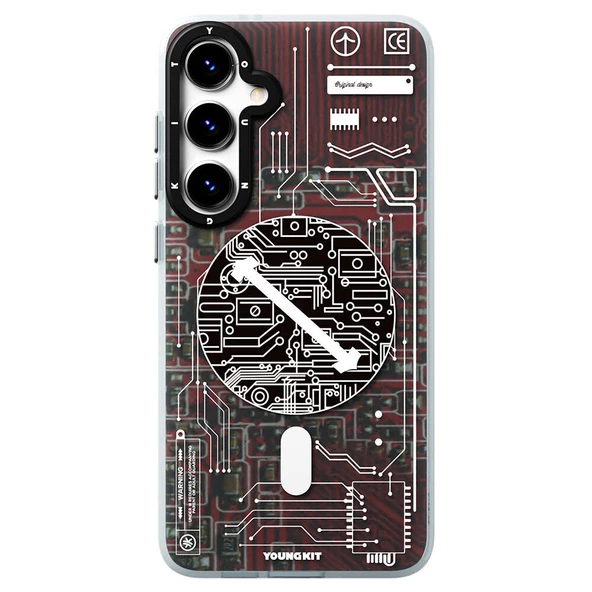 Youngkit Galaxy S24 Kılıf Magsafe Şarj Özellikli YoungKit Technology Serisi Kapak - Resim 5