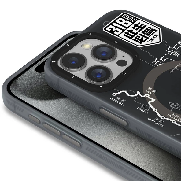Youngkit Apple iPhone 15 Pro Kılıf Magsafe Şarj Özellikli Youngkit 318 Road Serisi Kapak - Resim 2