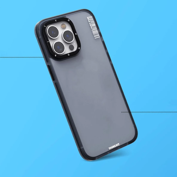 Youngkit Apple iPhone 15 Pro Max Kılıf Buzlu Mat Tasarım Youngkit Colored Sand Serisi Kapak - 4