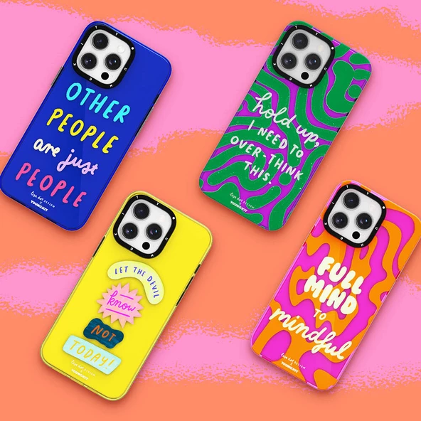 Youngkit Apple iPhone 15 Pro Max Kılıf Yazı Desenli Youngkit Mindfulness Serisi Kapak - 11