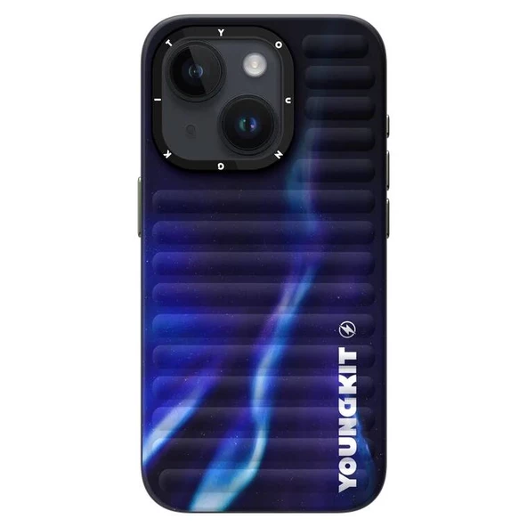 Youngkit Apple iPhone 15 Kılıf Kuzey Işıkları Desenli Youngkit Aurora Serisi Kapak - 7
