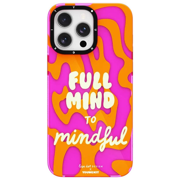 Youngkit Apple iPhone 14 Pro Kılıf Yazı Desenli Youngkit Mindfulness Serisi Kapak - Resim 5