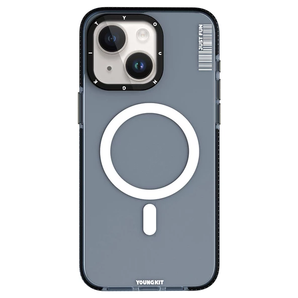 Youngkit Apple iPhone 15 Plus Kılıf Magsafe Şarj Özellikli YoungKit Crystal Color Serisi Kapak - Resim 8